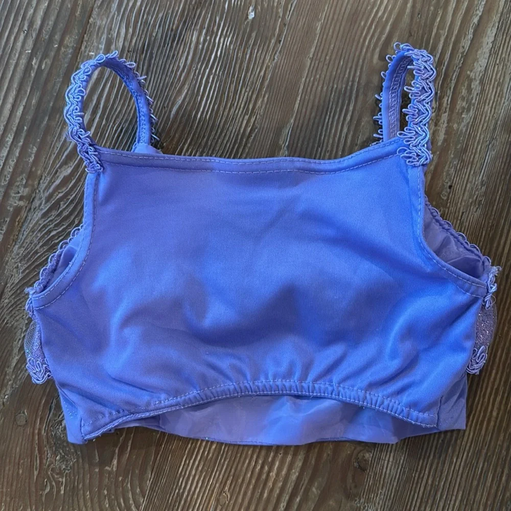Authentic Disney Parks Beautiful Ariel purple top / Costume Size 6/6X
